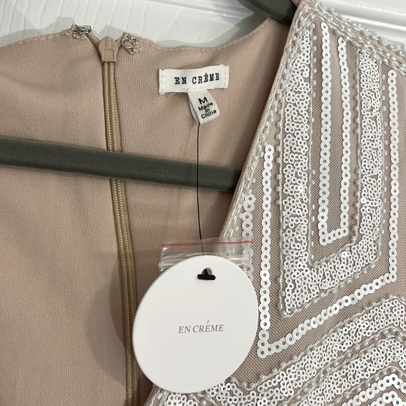 En Créme Sequin Dress - Picture 2 of 3